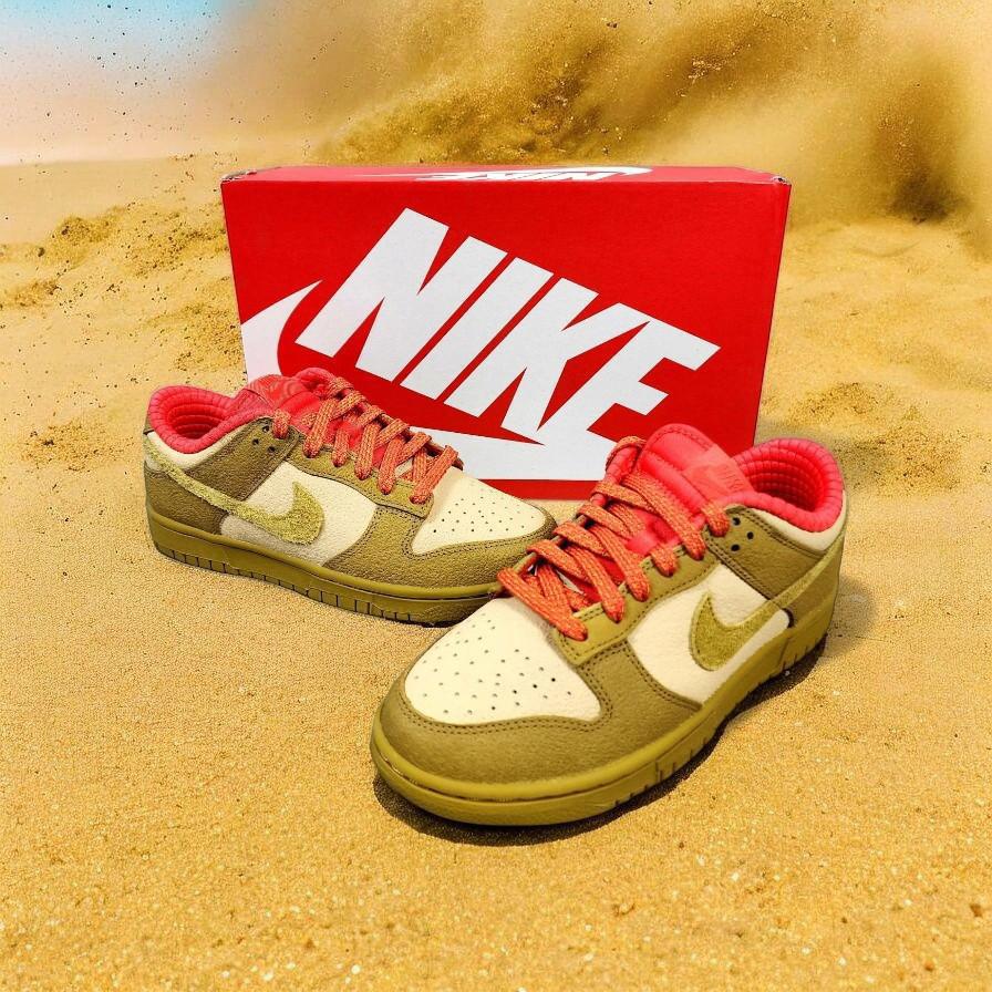 Nike Dunk Low Bronzie Sesame Picante Red SkuFq8897252 Size 8w 65m Brand New